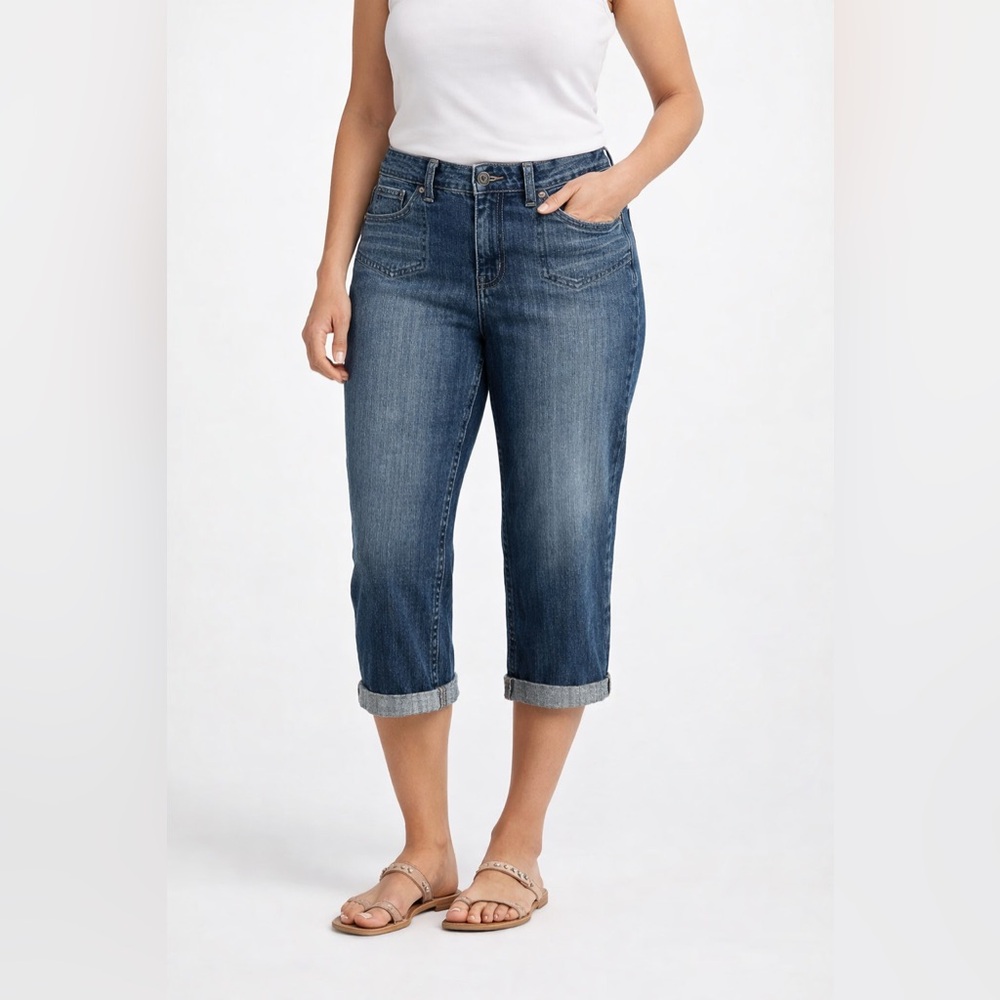 Calvin Klein Stylish Blue Denim Jeans sz 12  Capri  jeans